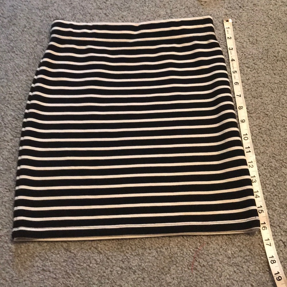 Striped Pencil Skirt